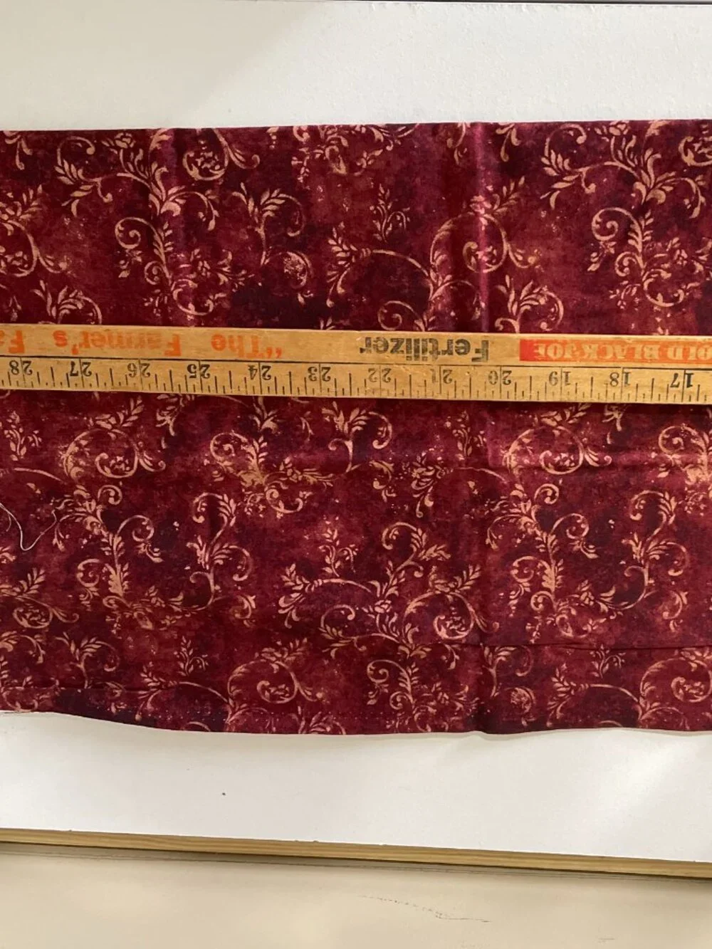 One Half Yard Florentine Roses by Rebecca Carter for SSI Floral Cotton Fabric